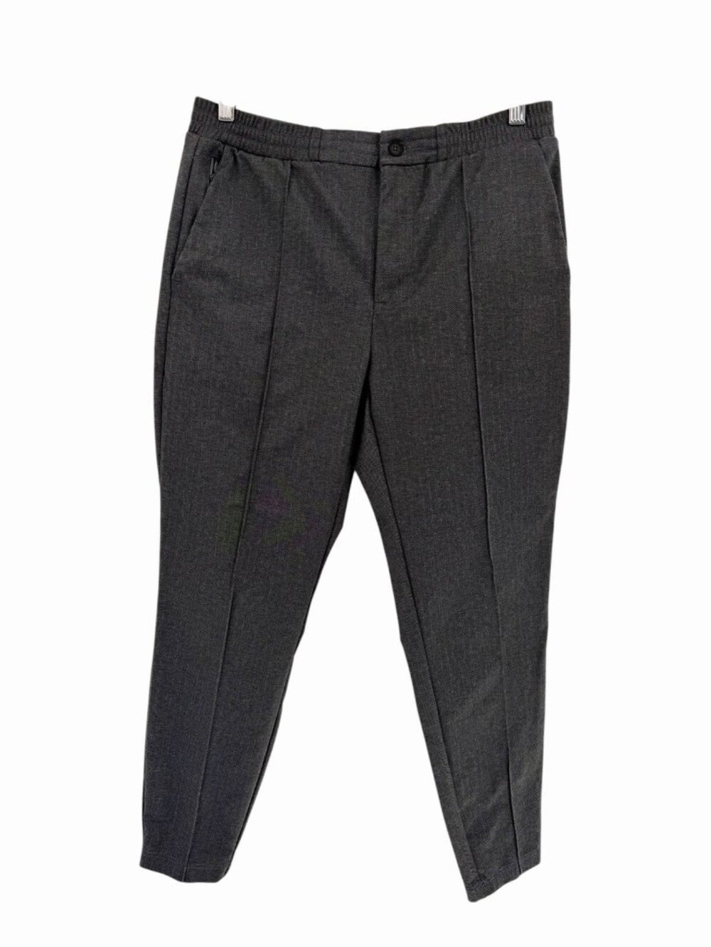 MIZZEN + MAIN Men's Black Herringbone Parker Slim Jogger Pants Medium